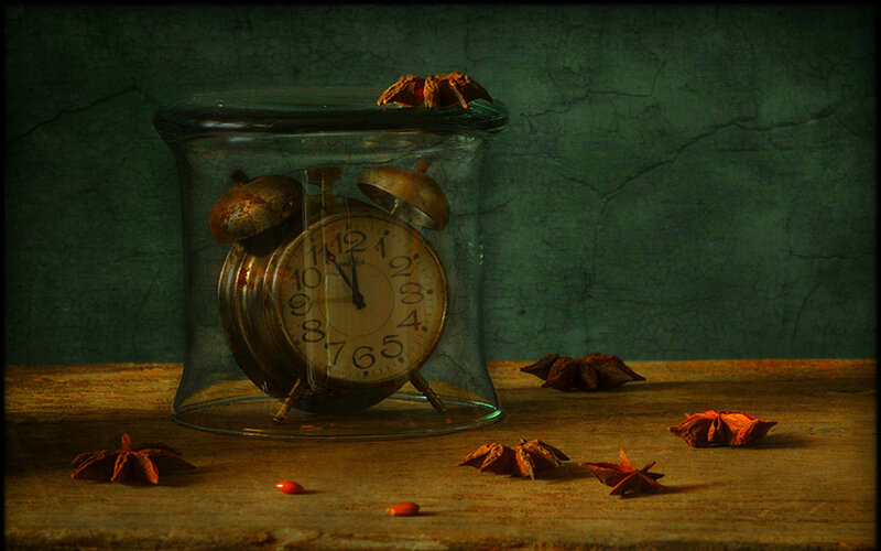 Alarm Clock in Glass Jar