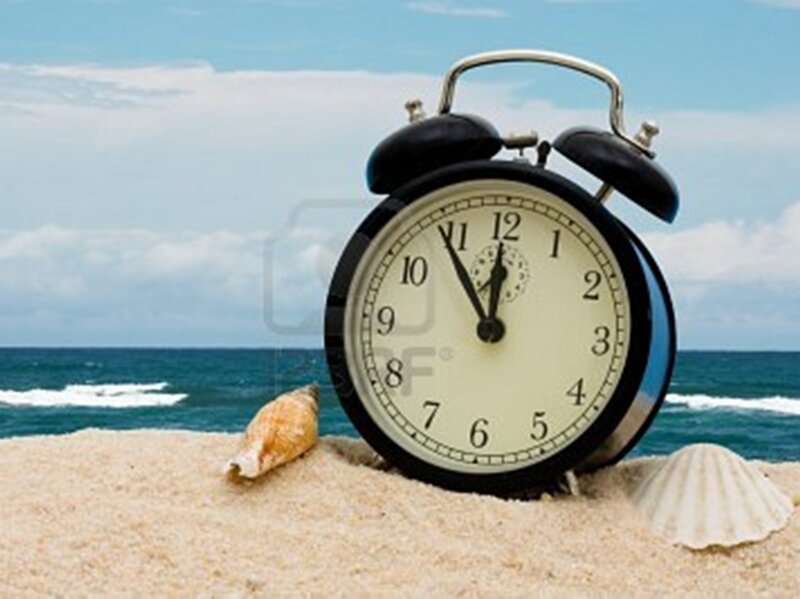 Alarm Clock on Beach