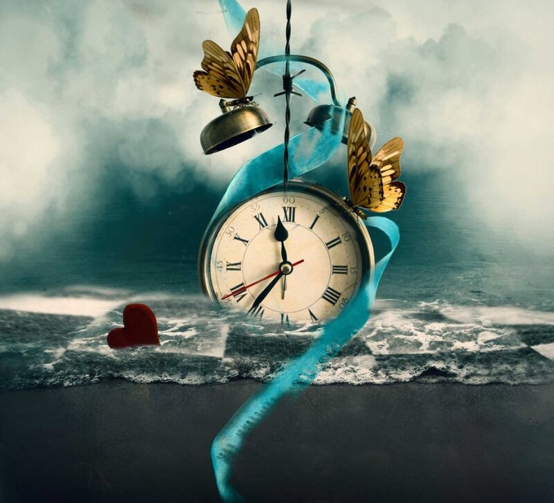Alarm Clock with Butterflies