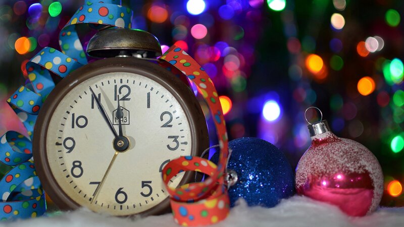 Alarm Clock with Ornaments