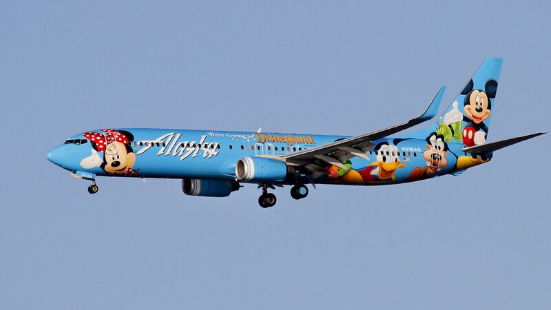 Alaska Airlines Disney plane