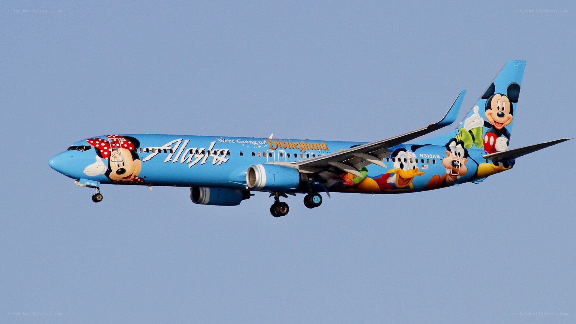 Alaska Airlines Disney plane