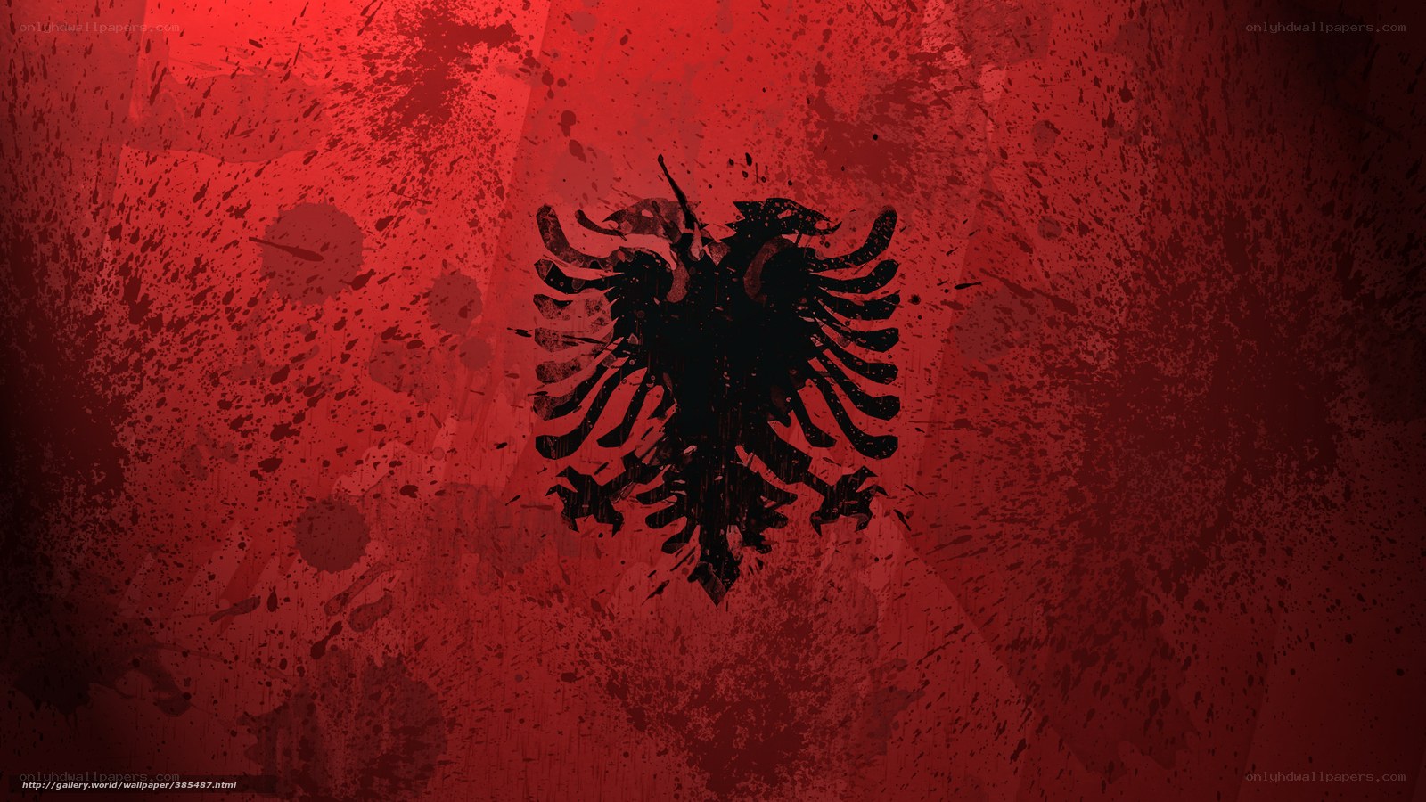 Albanian flag grunge wallpaper