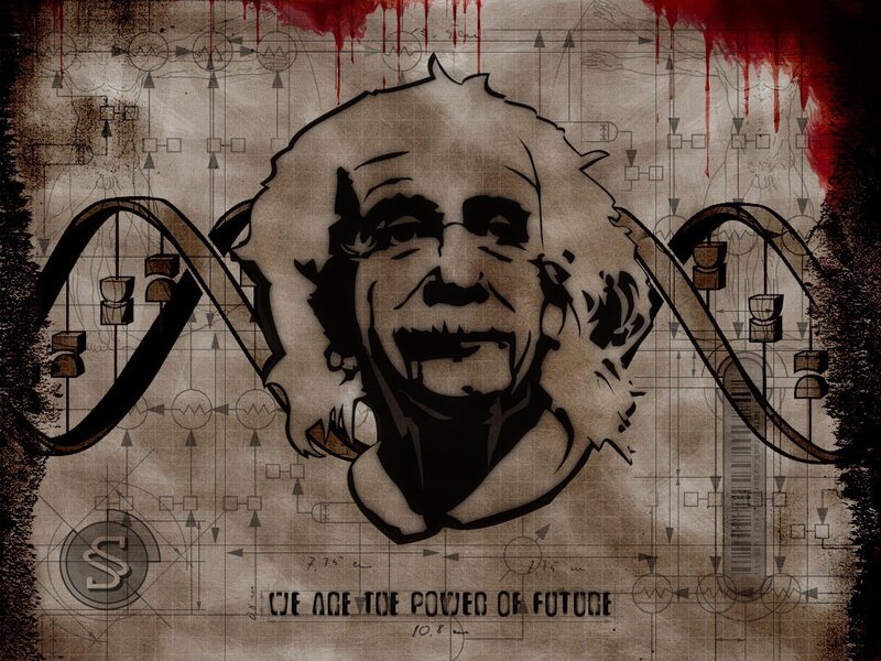 Albert Einstein digital art