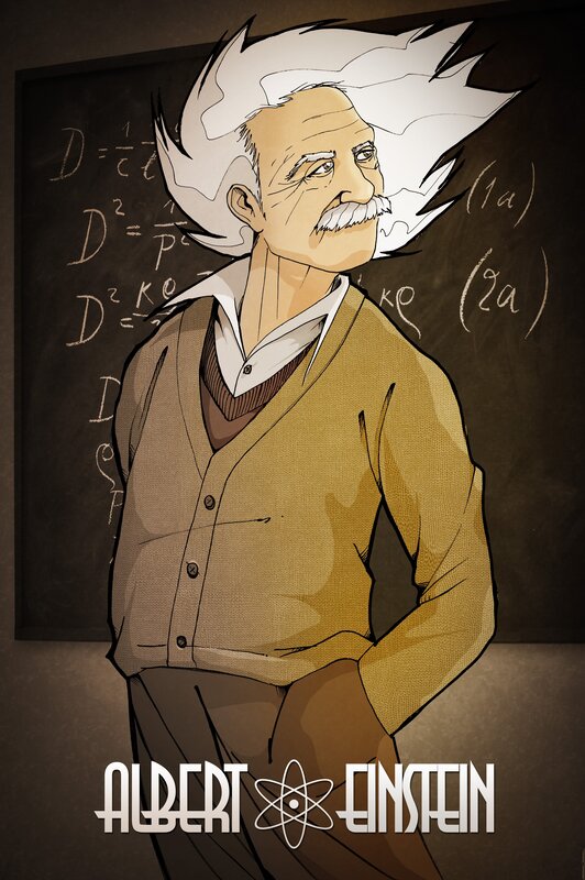Albert Einstein Illustration