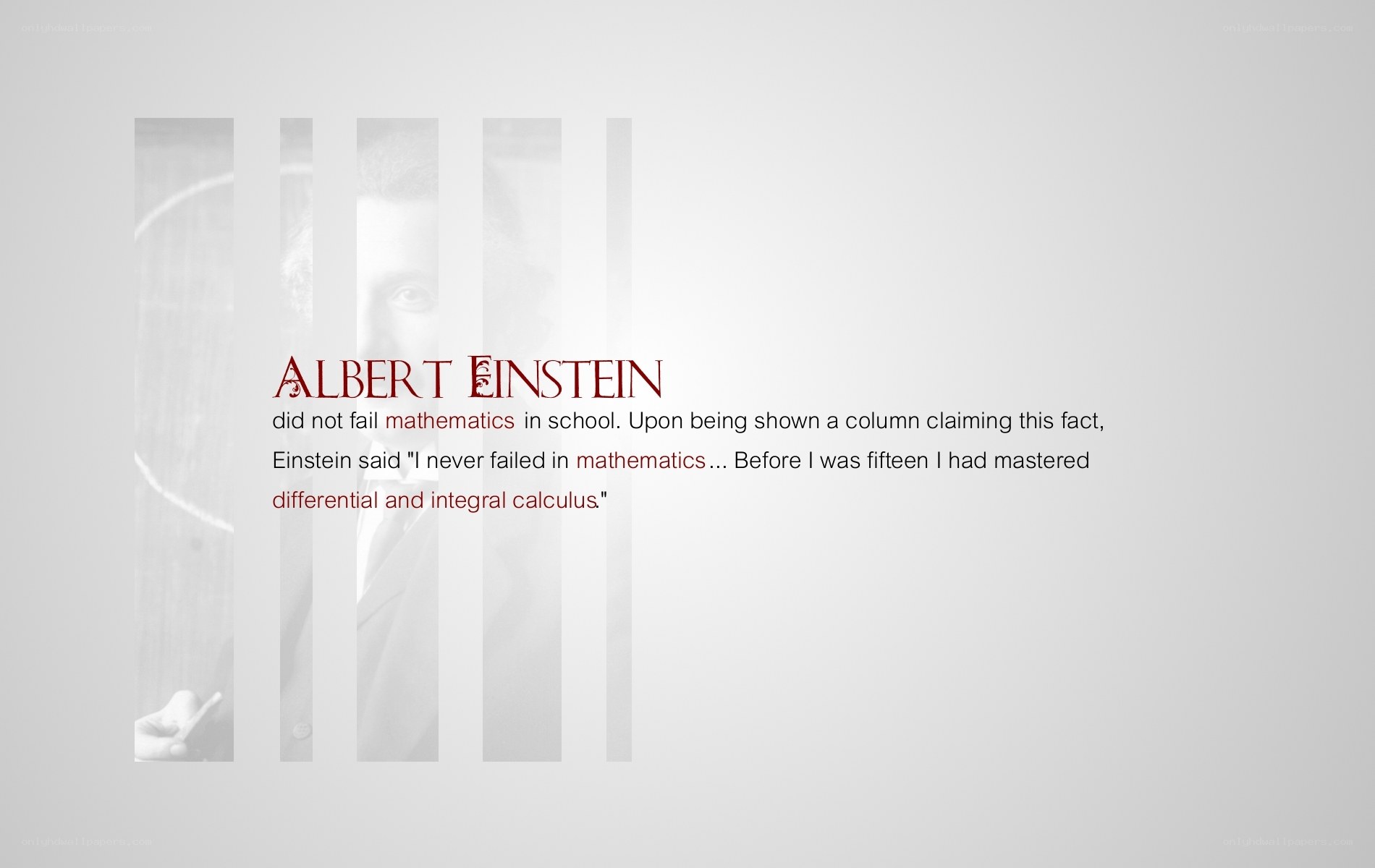 Albert Einstein math quote