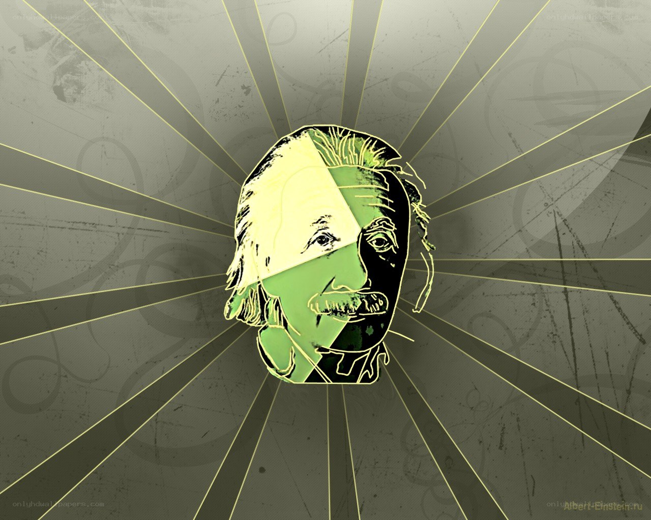 Albert Einstein portrait art