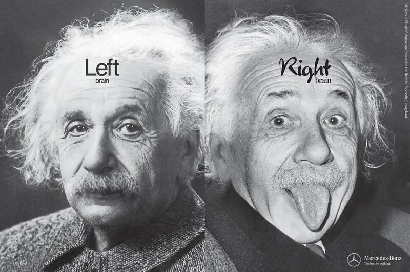Albert Einstein Portrait — Black, Humorous