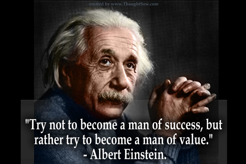 Albert Einstein Portrait — Black, Serious