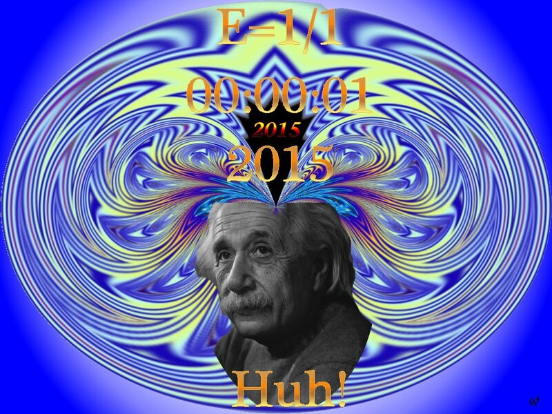 Albert Einstein Portrait — Blue, Abstract