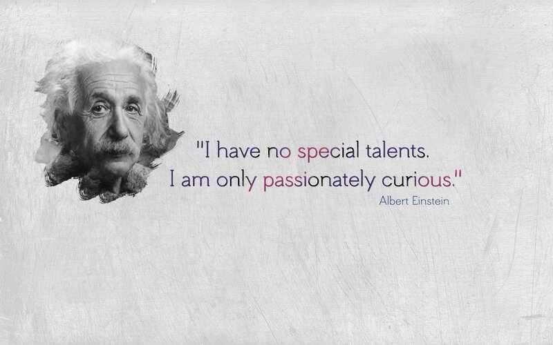 Albert Einstein Portrait — Gray