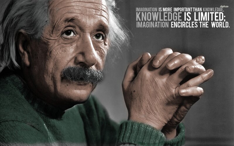 Albert Einstein Portrait — Green