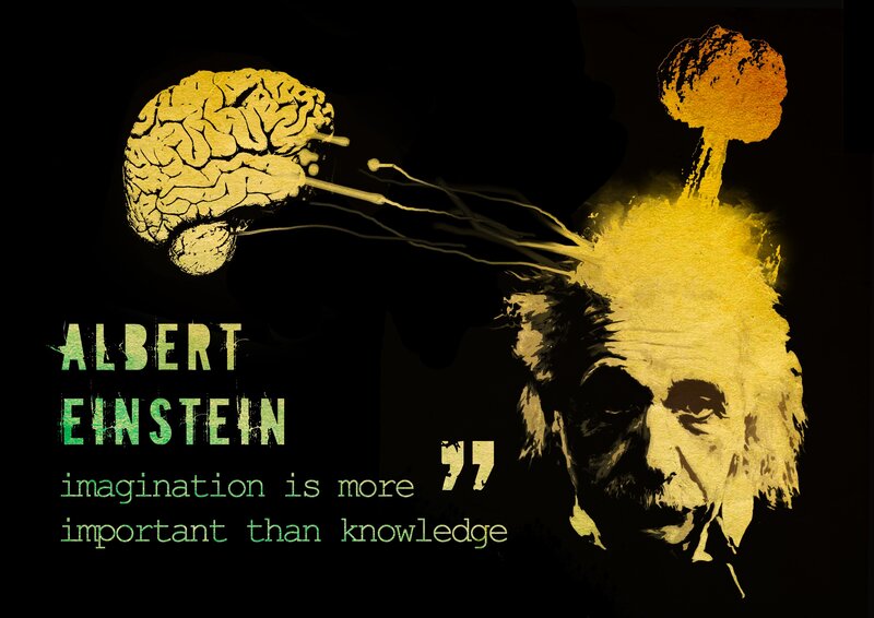Albert Einstein quote art
