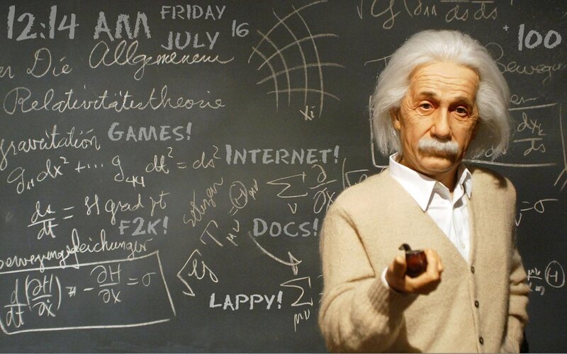 Albert Einstein wax figure