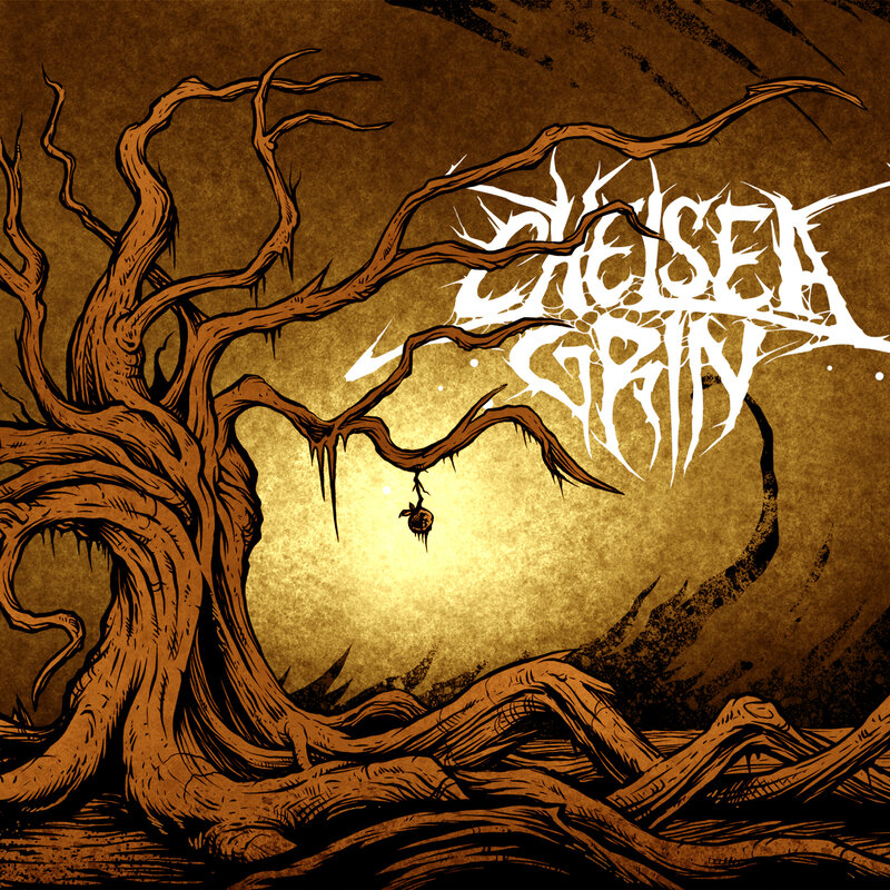 Album cover with a gnarled tree