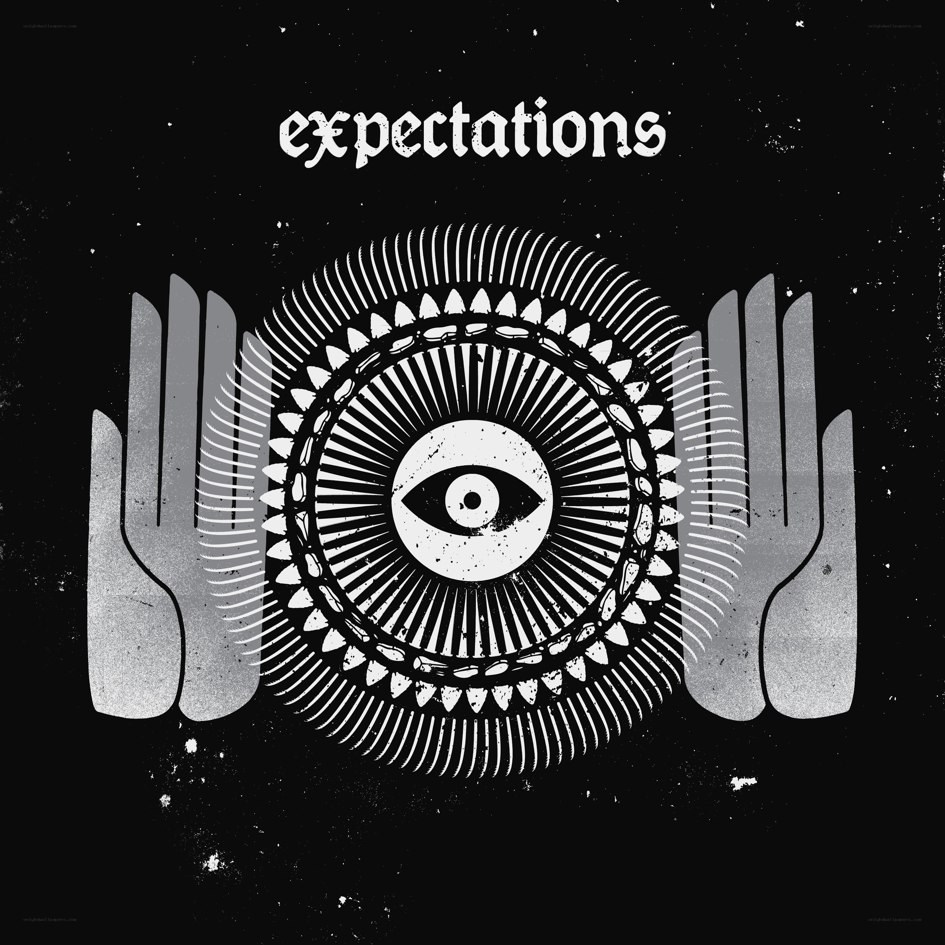 album cover with eye symbol
