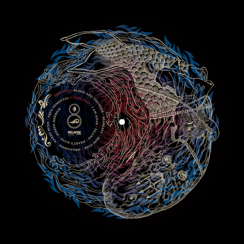 Album cover with yin-yang fish design