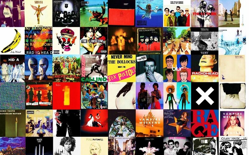 Album covers collage