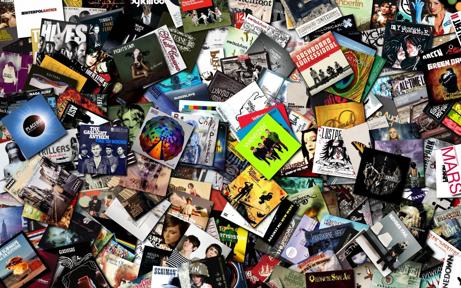 Album covers collage