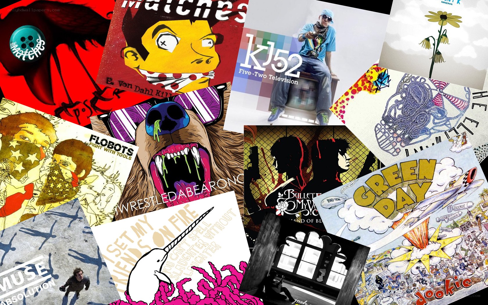 Album covers collage