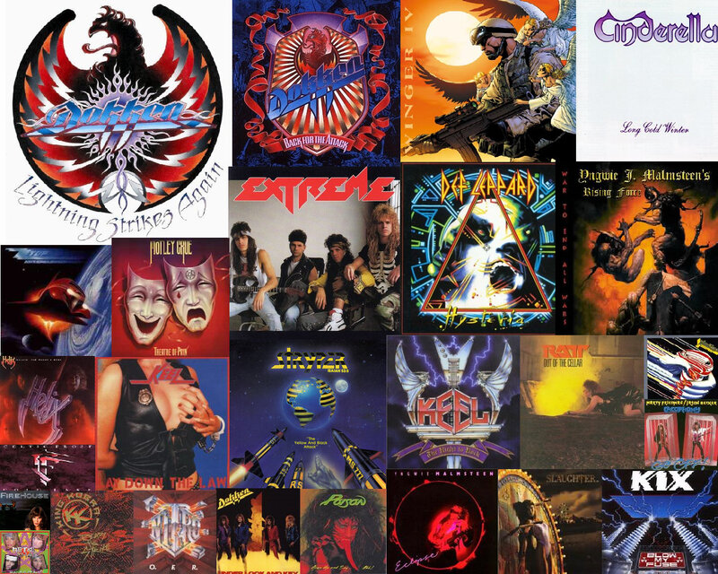 Album Covers Collage — Black, Dramatic