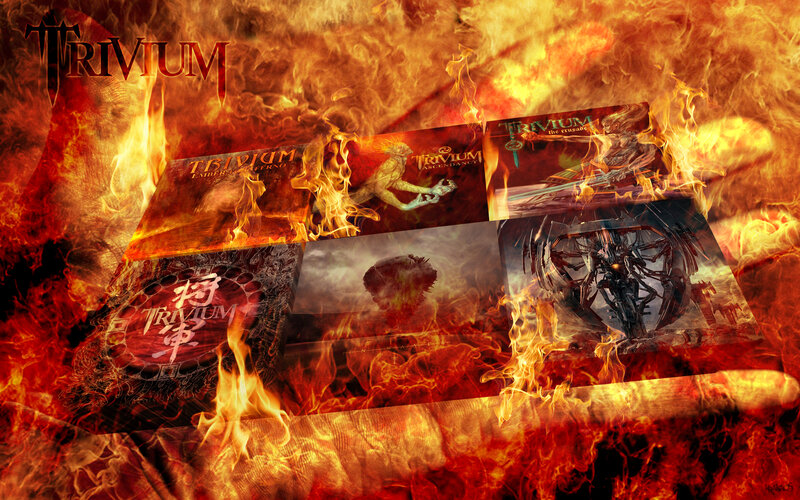 Album Covers in Flames