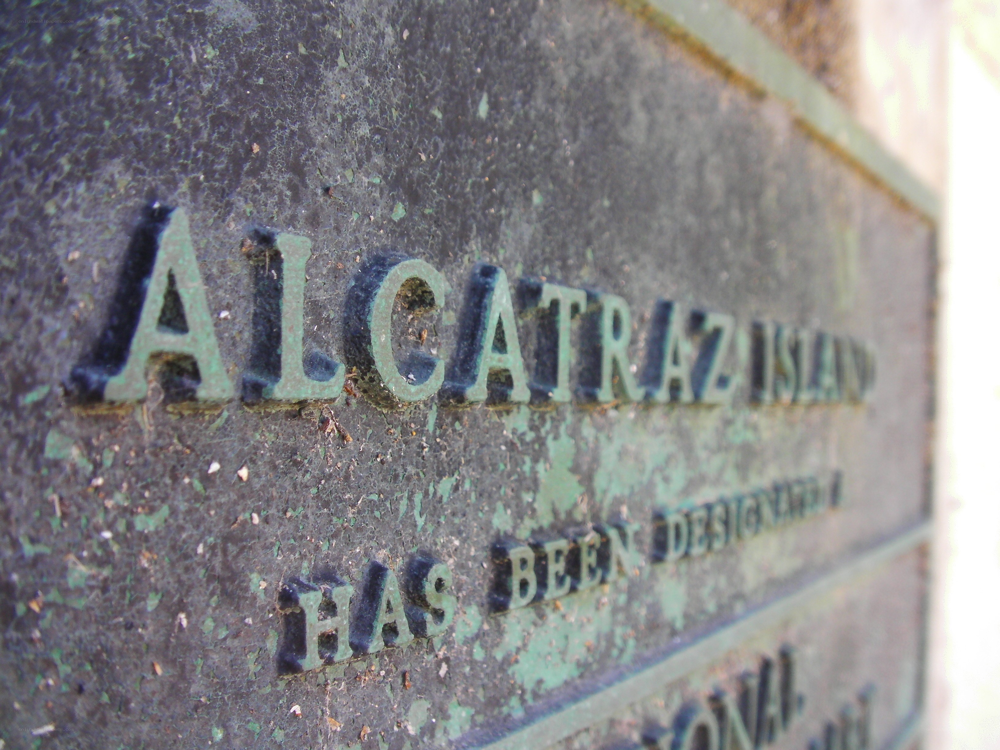 Alcatraz Island plaque