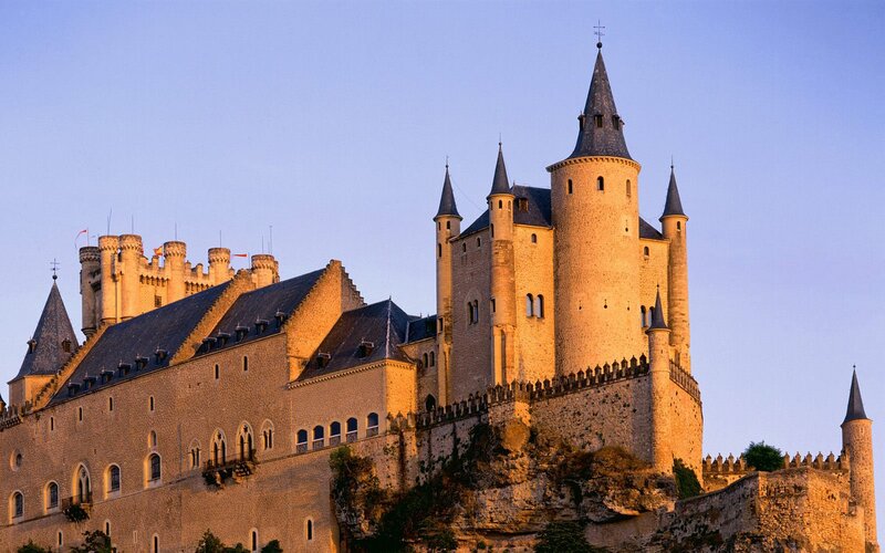 Alcazar of Segovia — Beige, Dramatic, Sunset, Photograph, Castle