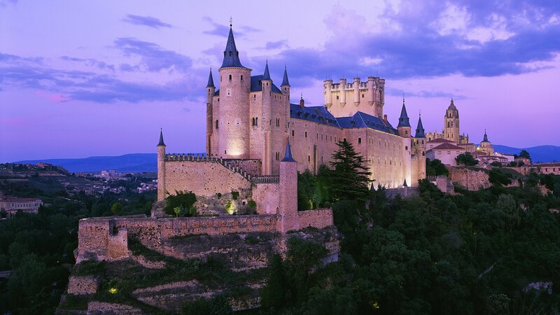 Alcazar of Segovia — Purple, Dramatic