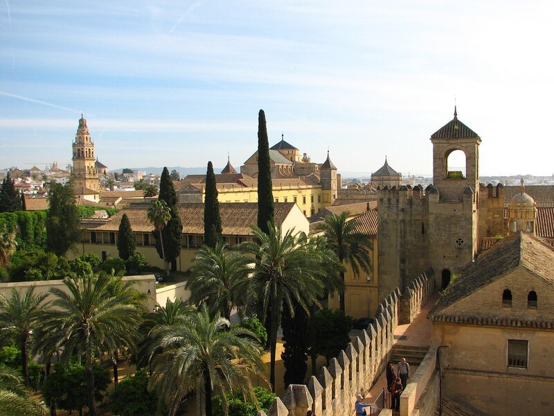 Alcazar of Seville view