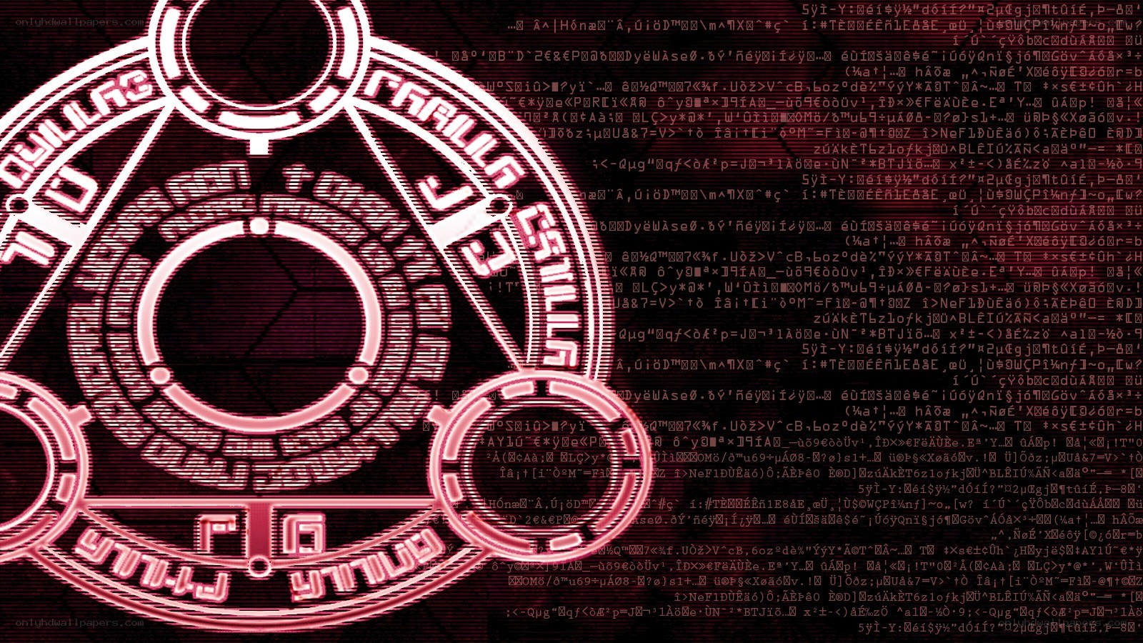 alchemical circle with code overlay