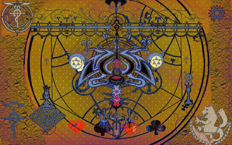 Alchemical transmutation circle