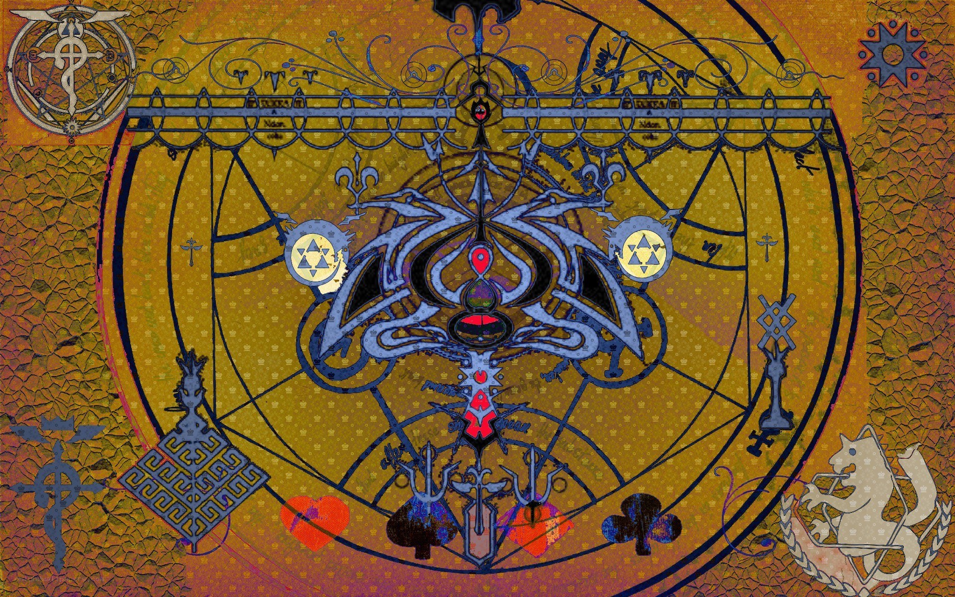 Alchemical transmutation circle