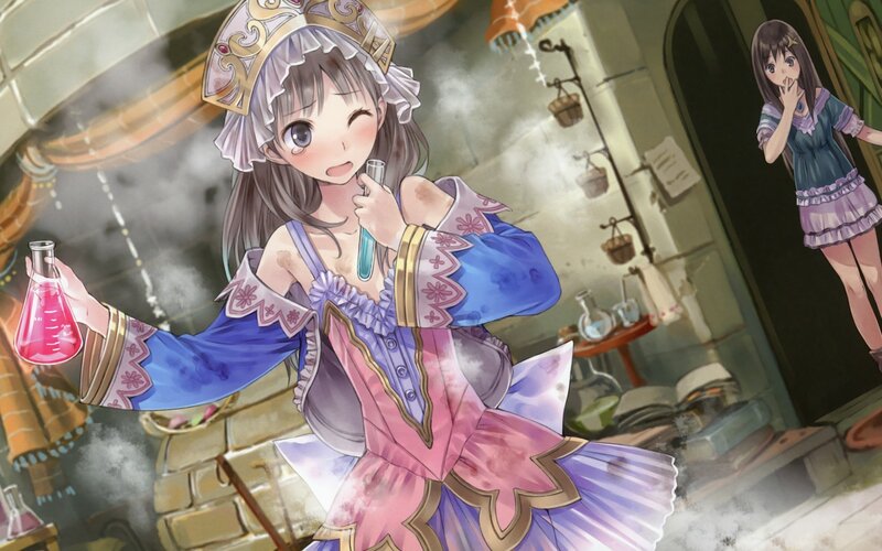 Alchemist girl with potions
