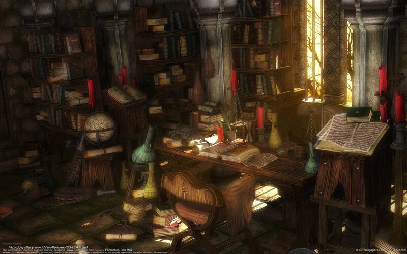 Alchemist's study room