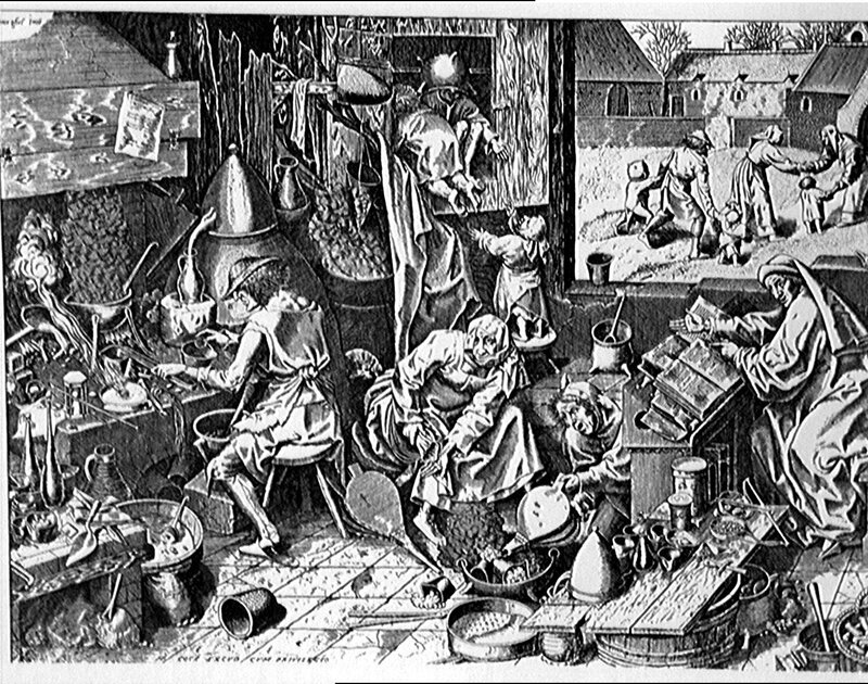 Alchemist's workshop scene