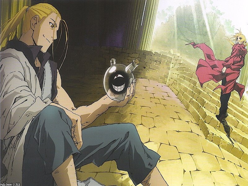 Alchemist with a flask