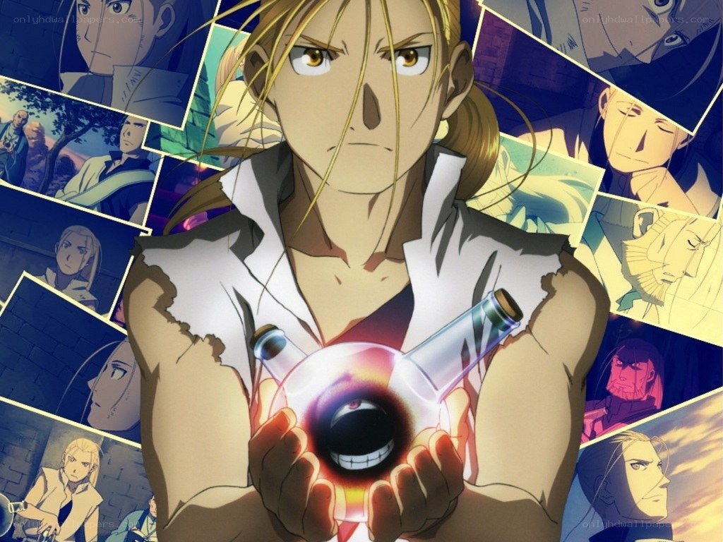 Alchemist with a soul in a flask