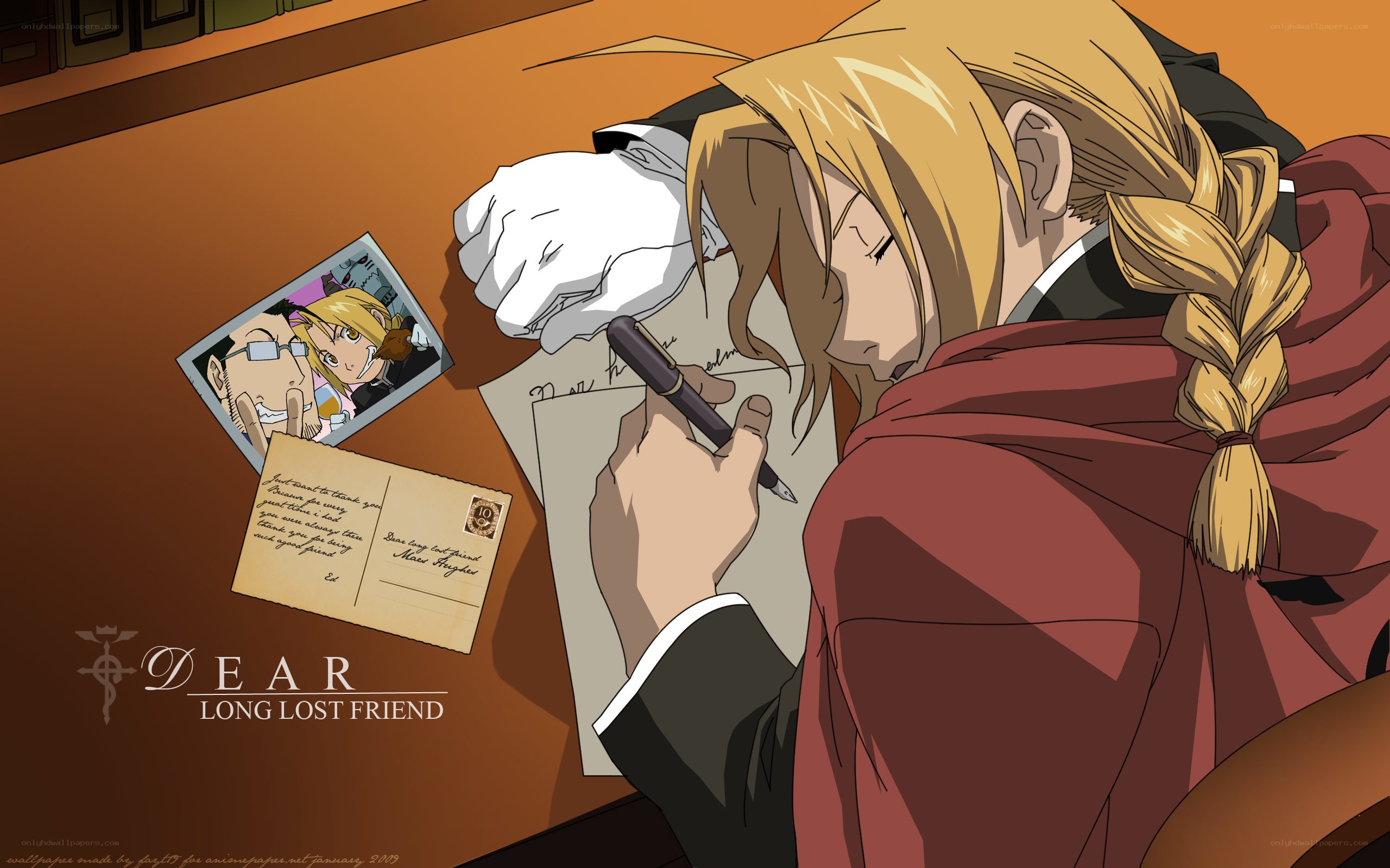 alchemist writing a letter