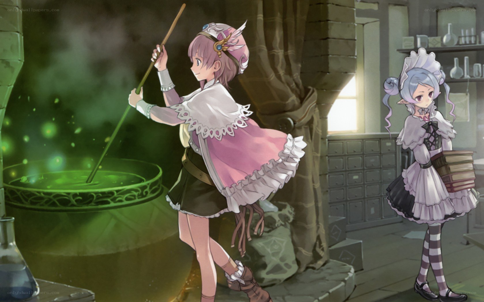 alchemy lab with two girls