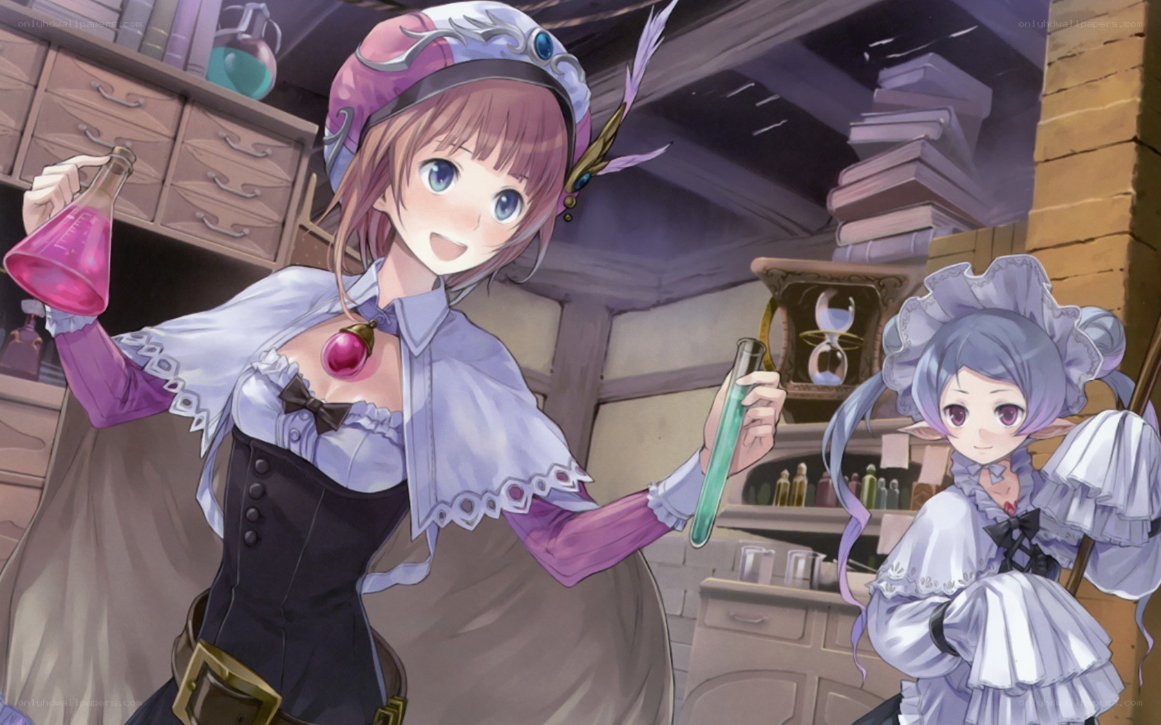 alchemy lab with two girls