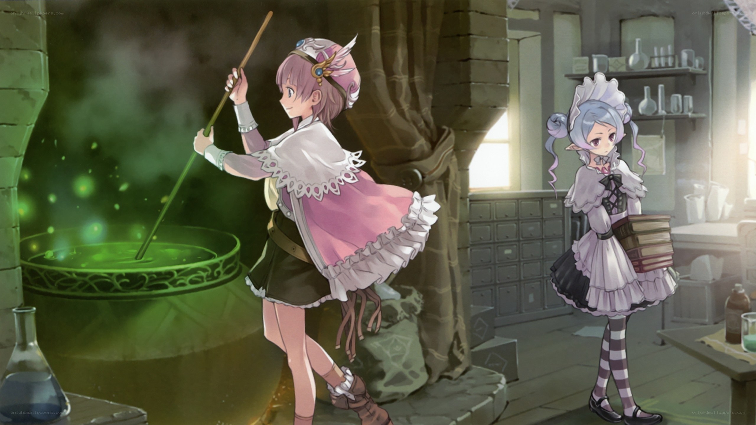 alchemy lab with two girls