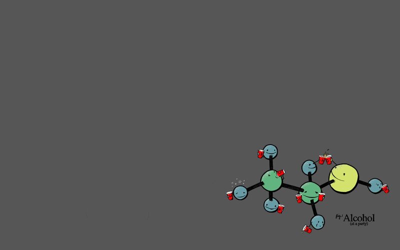 alcohol molecule party