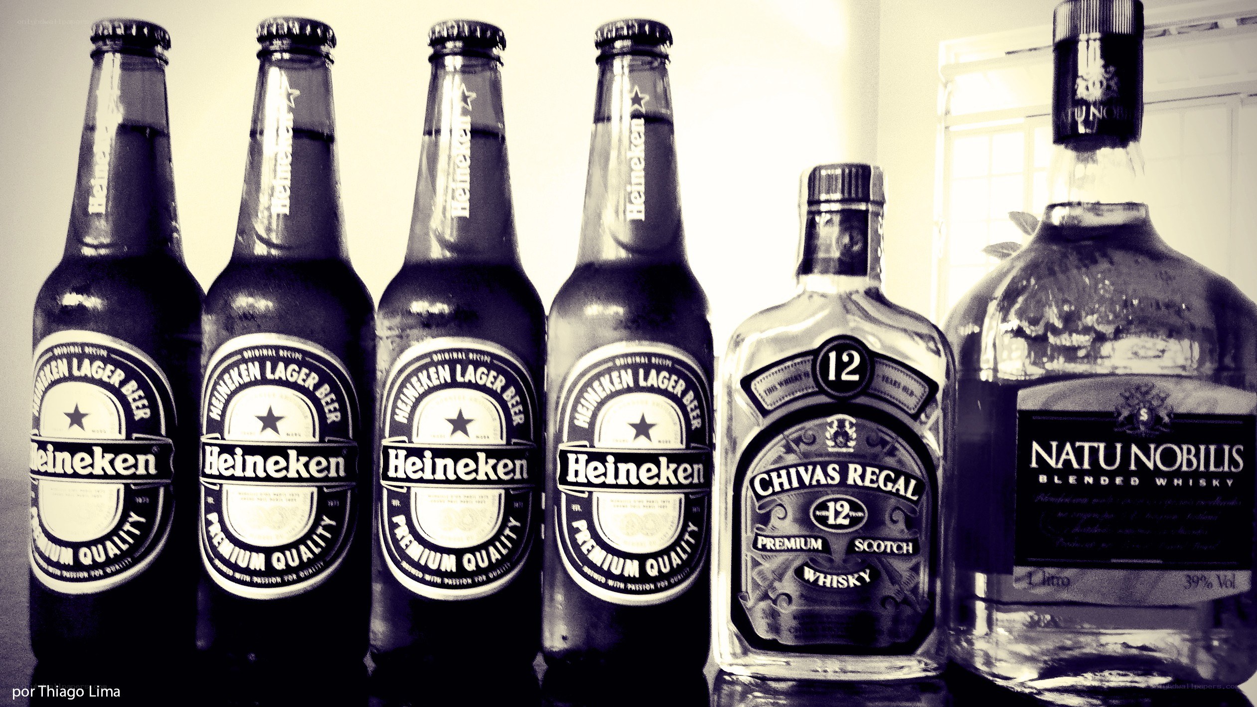 alcoholic beverages on display