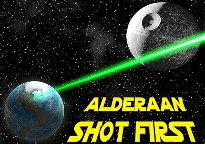 Alderaan shot first