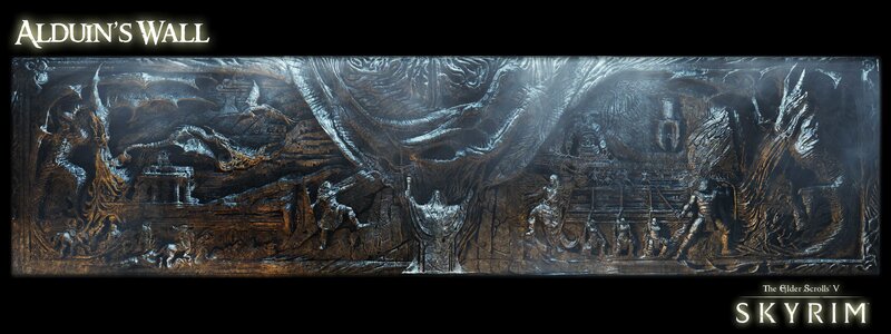 Alduin's Wall in Skyrim