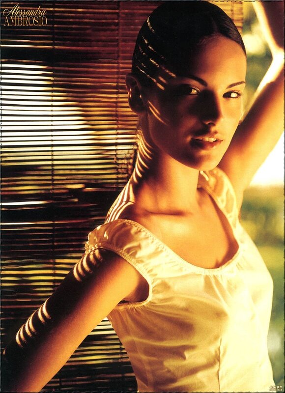 Alessandra Ambrosio in golden light
