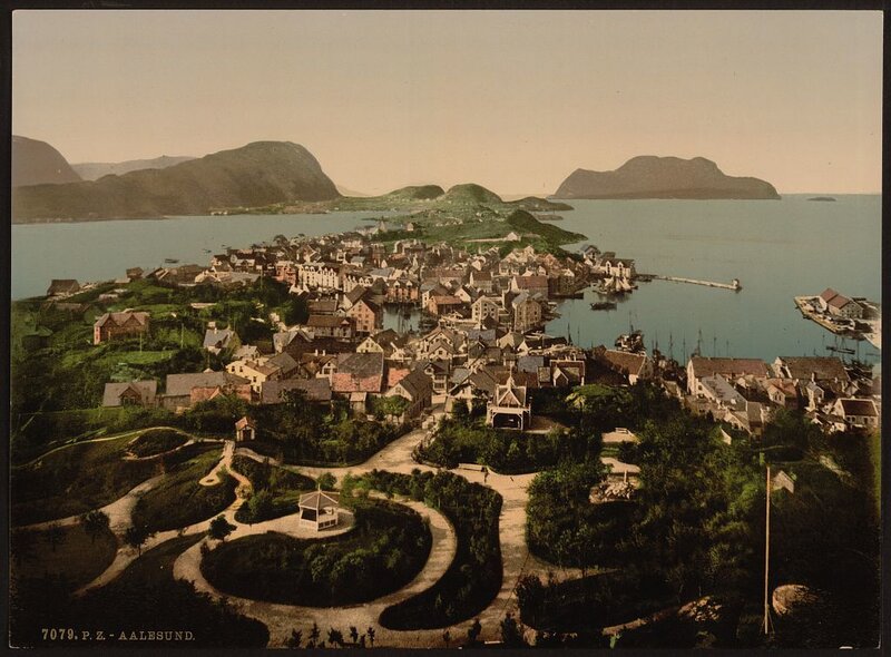 Alesund town view