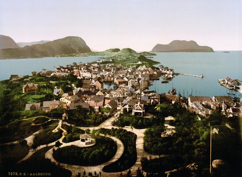 Alesund town view