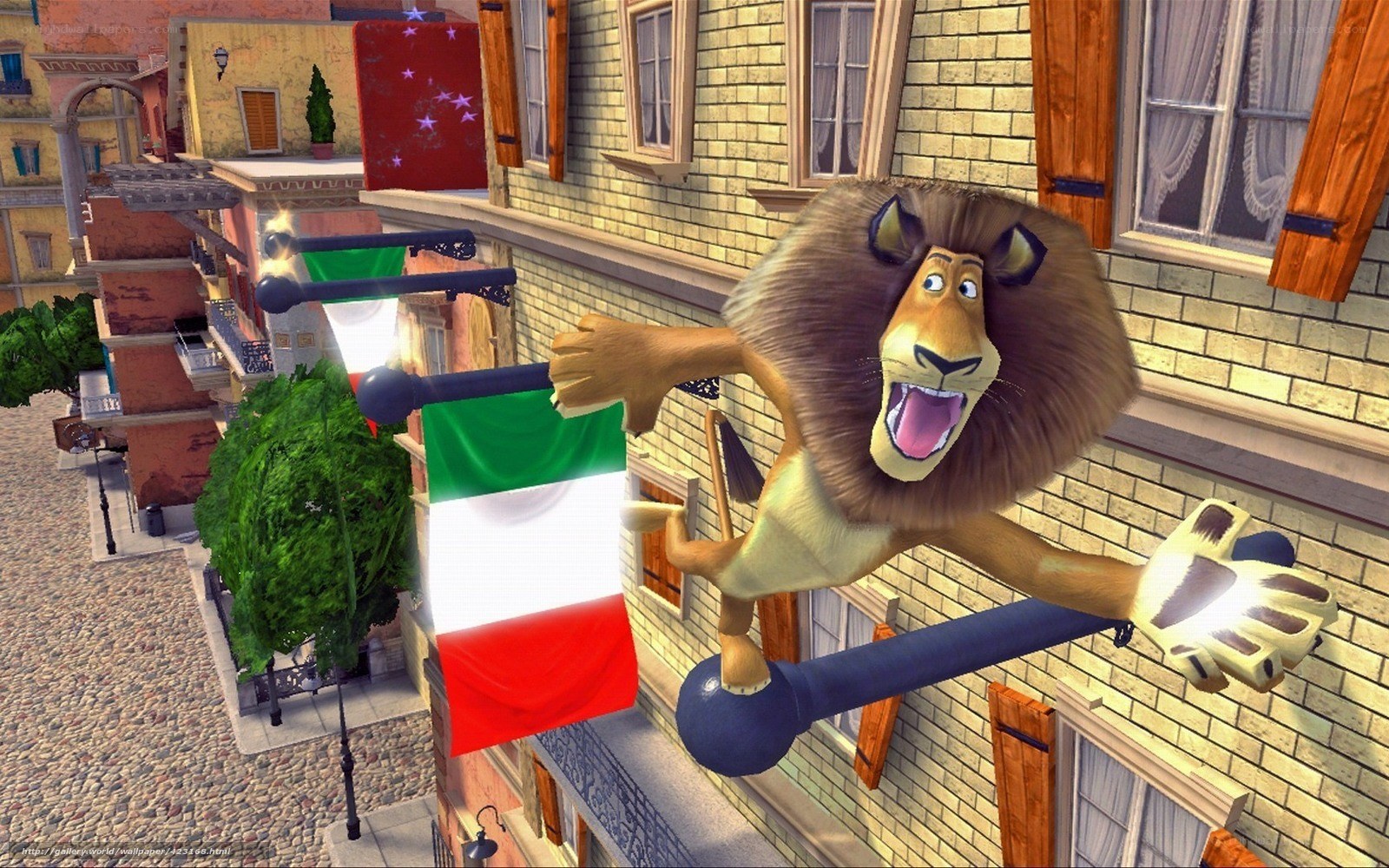Alex the lion in Italy